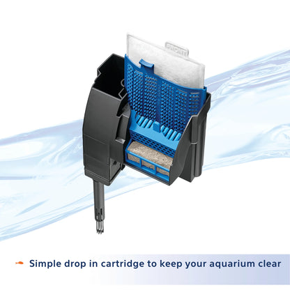 Aquarium Fish Tank Starter Kit with LED Lighting 20 High